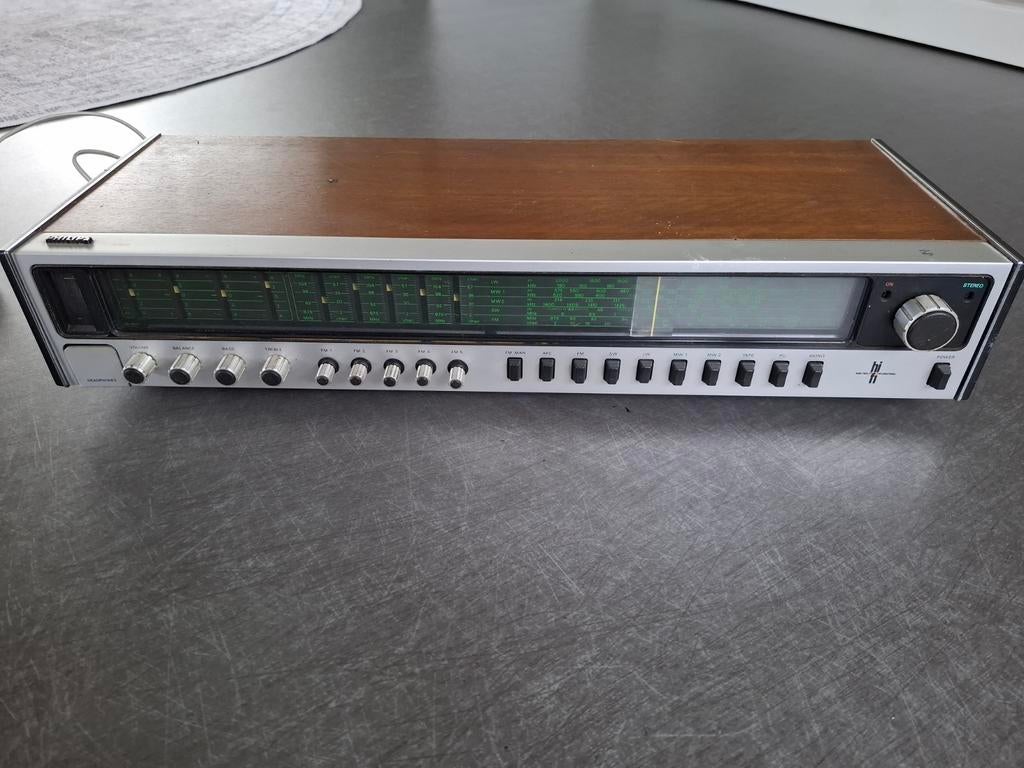 Philips 732 Hifi Stereo Tuner Versterker Vintage, Ophalen, Gebruikt, Radio