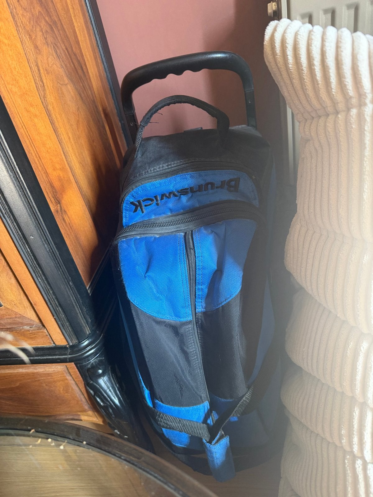 Brunswick bowlingtas voor 2 ballen - Zwart/Blauw, Ophalen of Verzenden, Zo goed als nieuw