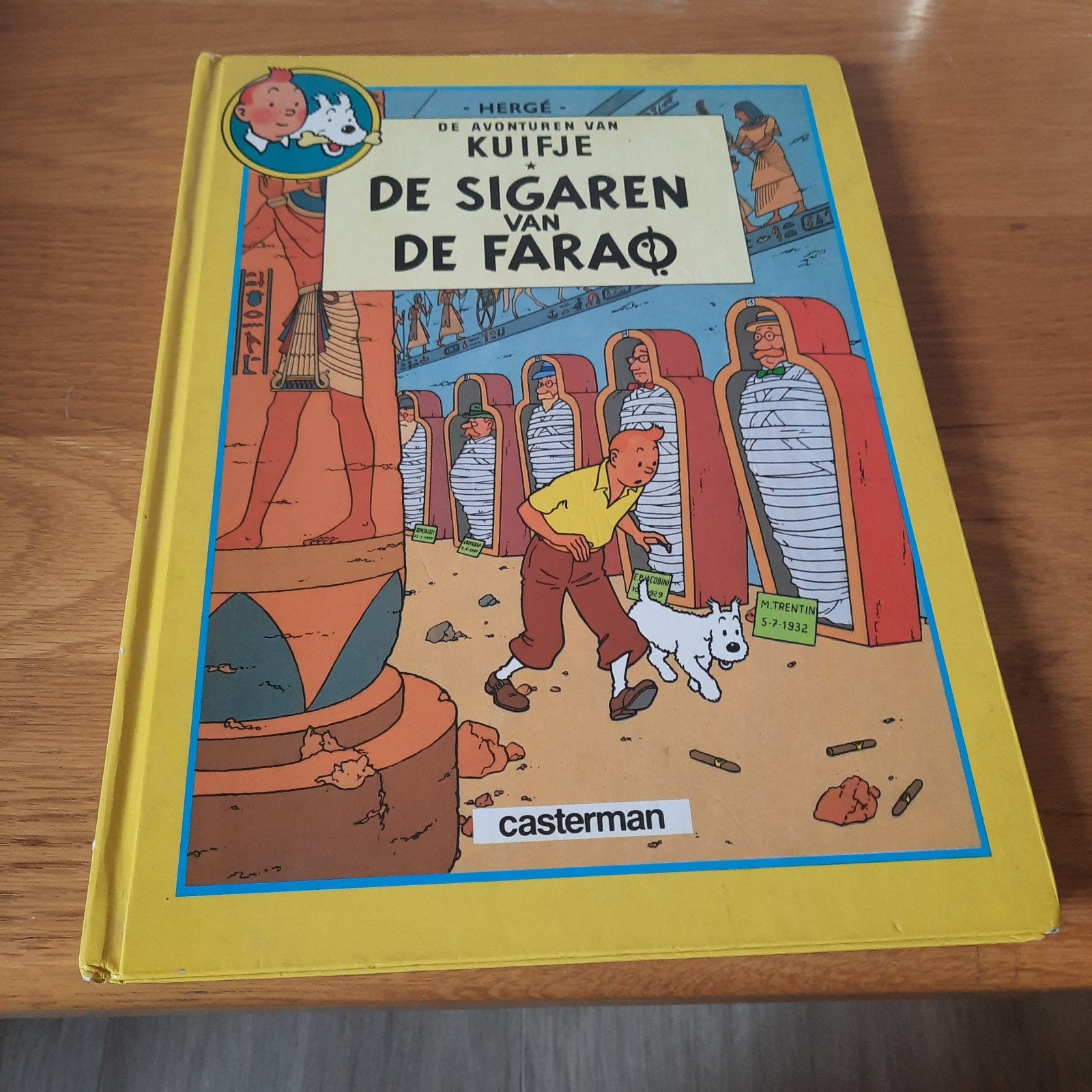 Kuifje: De Blauwe Lotus & De Sigaren van de Farao, Boeken, Meerdere stripboeken, Ophalen of Verzenden, Gelezen, Hergé