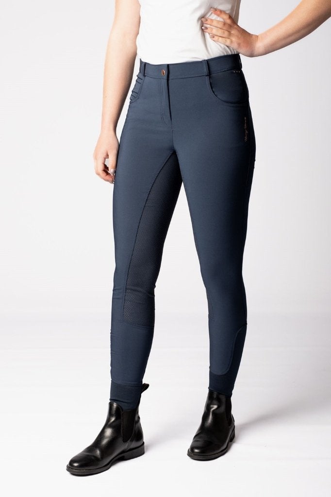 Harry's Horse Rijbroek San Lucas Full Grip, 40, 42, 44, 46, Dieren en Toebehoren, Paardrijkleding, Blauw, Dressuur, Nieuw, Dames