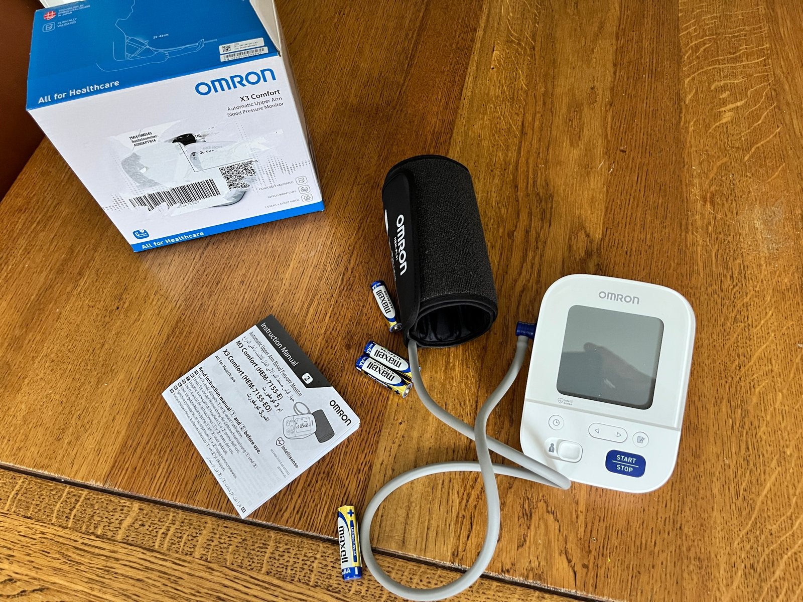 Omron X3 Comfort Bloeddrukmeter - Nauwkeurig en Betrouwbaar, Verzenden, Zo goed als nieuw, Overige typen