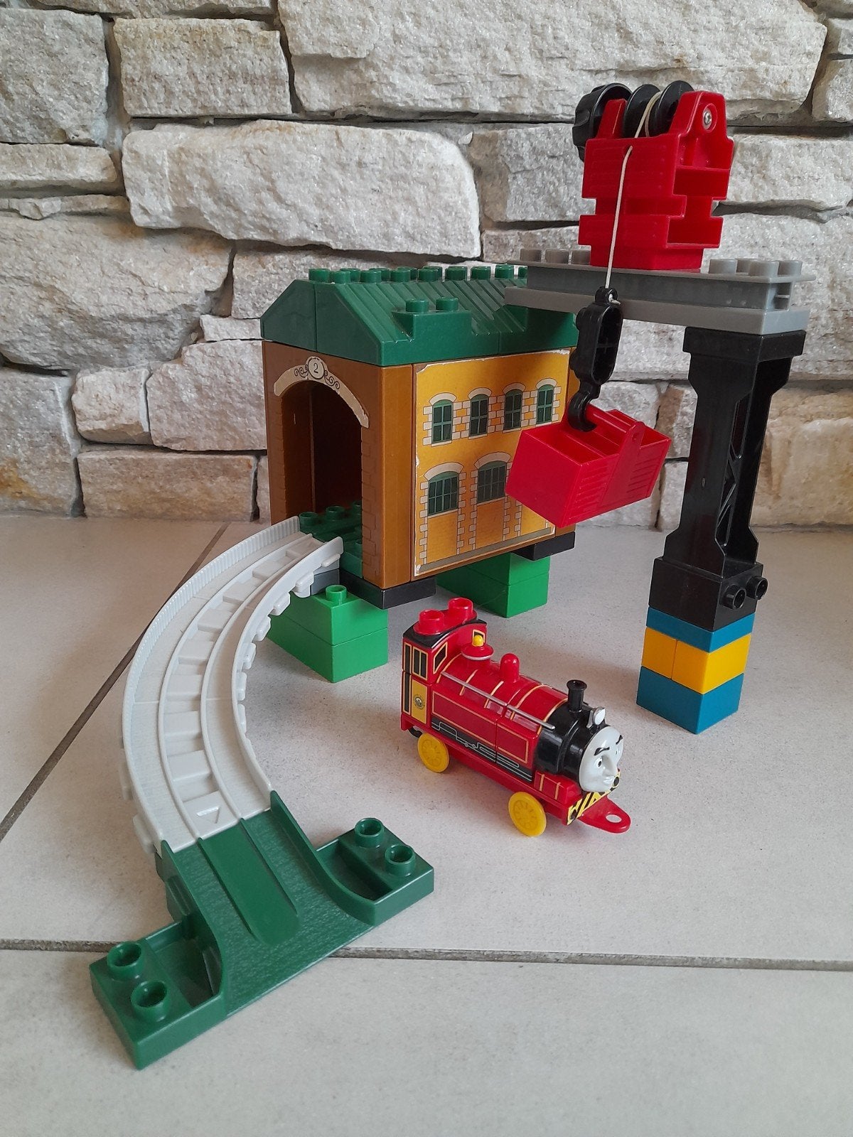 Mega Bloks Thomas and friends. Set 7, Werkplaats., Ophalen of Verzenden, Gebruikt