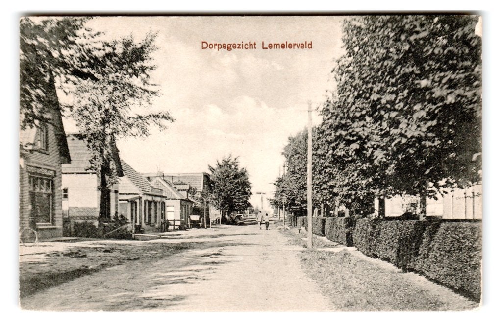 Lemelerveld, Dorpsgezicht. Lees beschrijving, Verzenden, 1920 tot 1940, Ongelopen, Overijssel