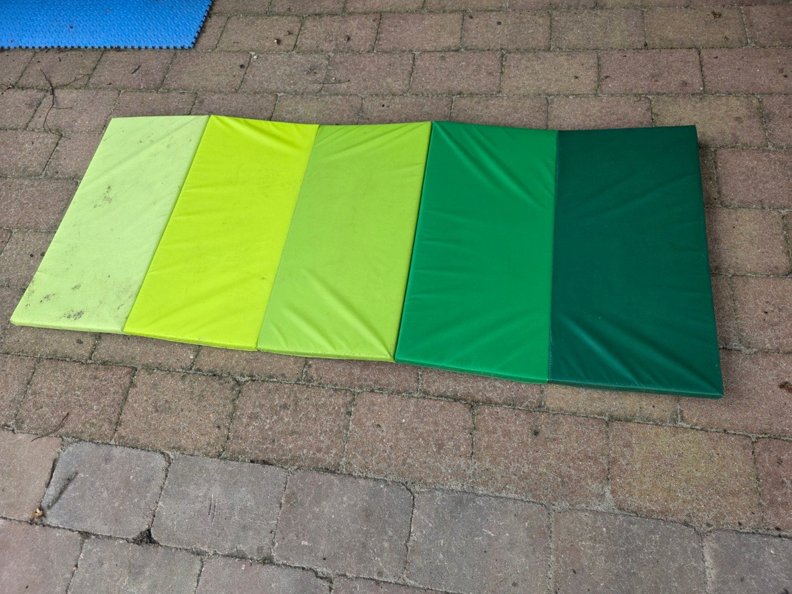 IKEA PLUFSIG Gymnastiekmat - Groen, opvouwbaar, Ophalen