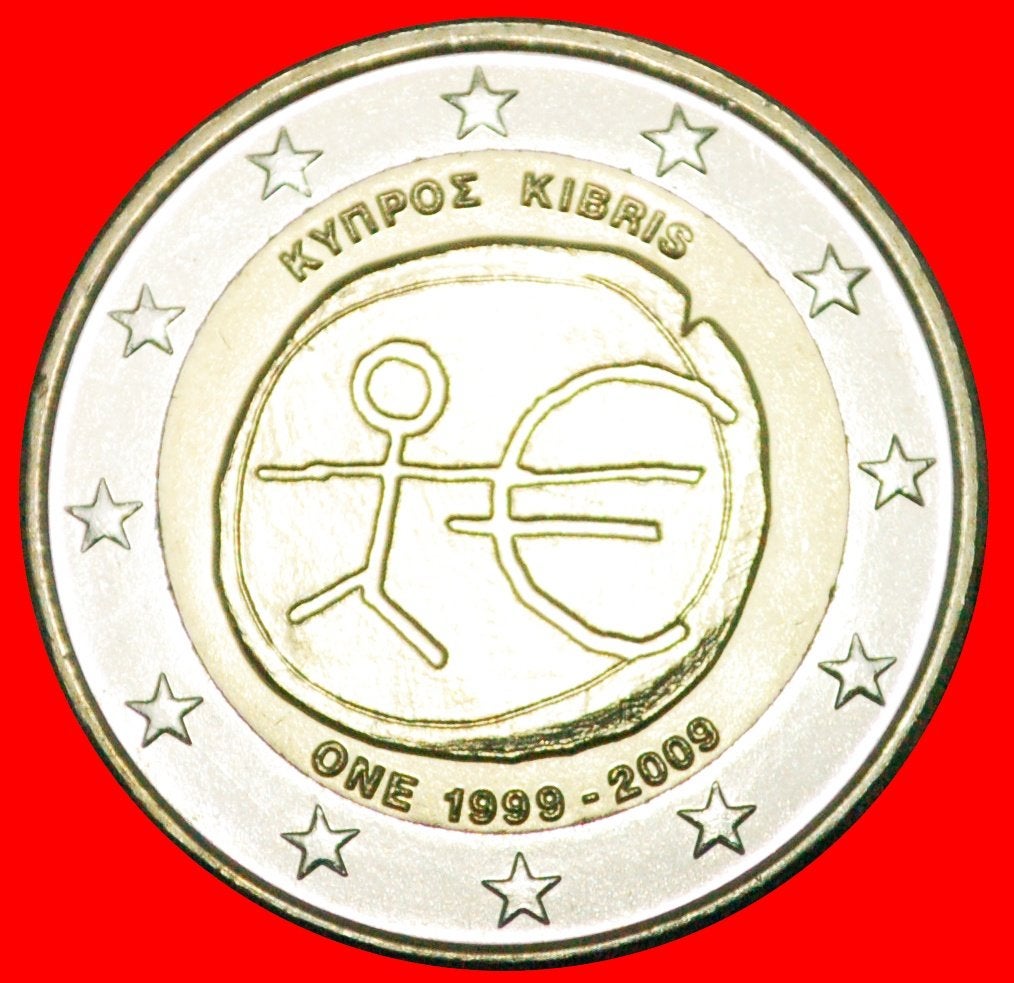 Ⰺ FINLAND (2008-2025): CYPRUS  2 EUROS 1999-2009! DIE I r1, Ophalen of Verzenden, Cyprus, 2 euro, Losse munt