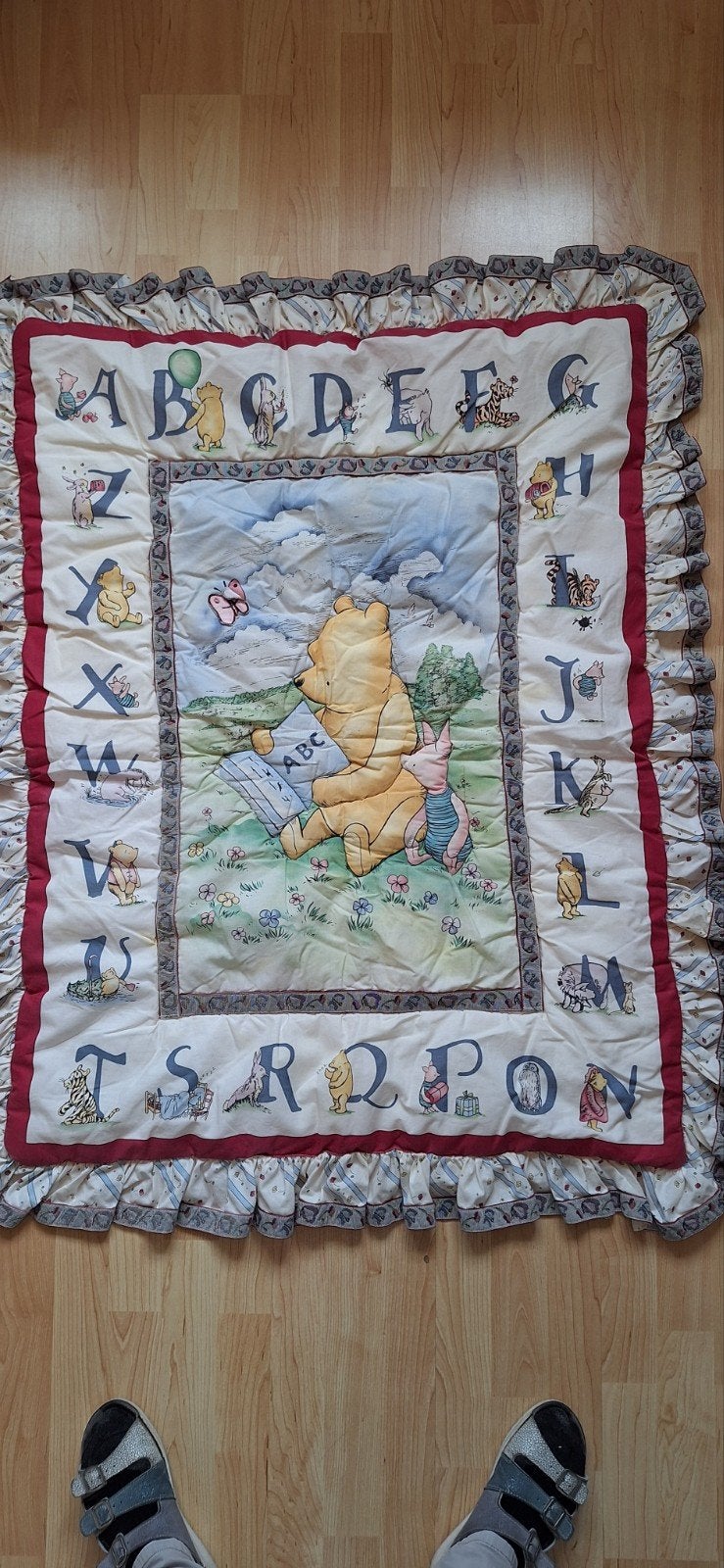 Winnie de Poeh speelkleed / boxkleed met alfabet, Ophalen, Gebruikt