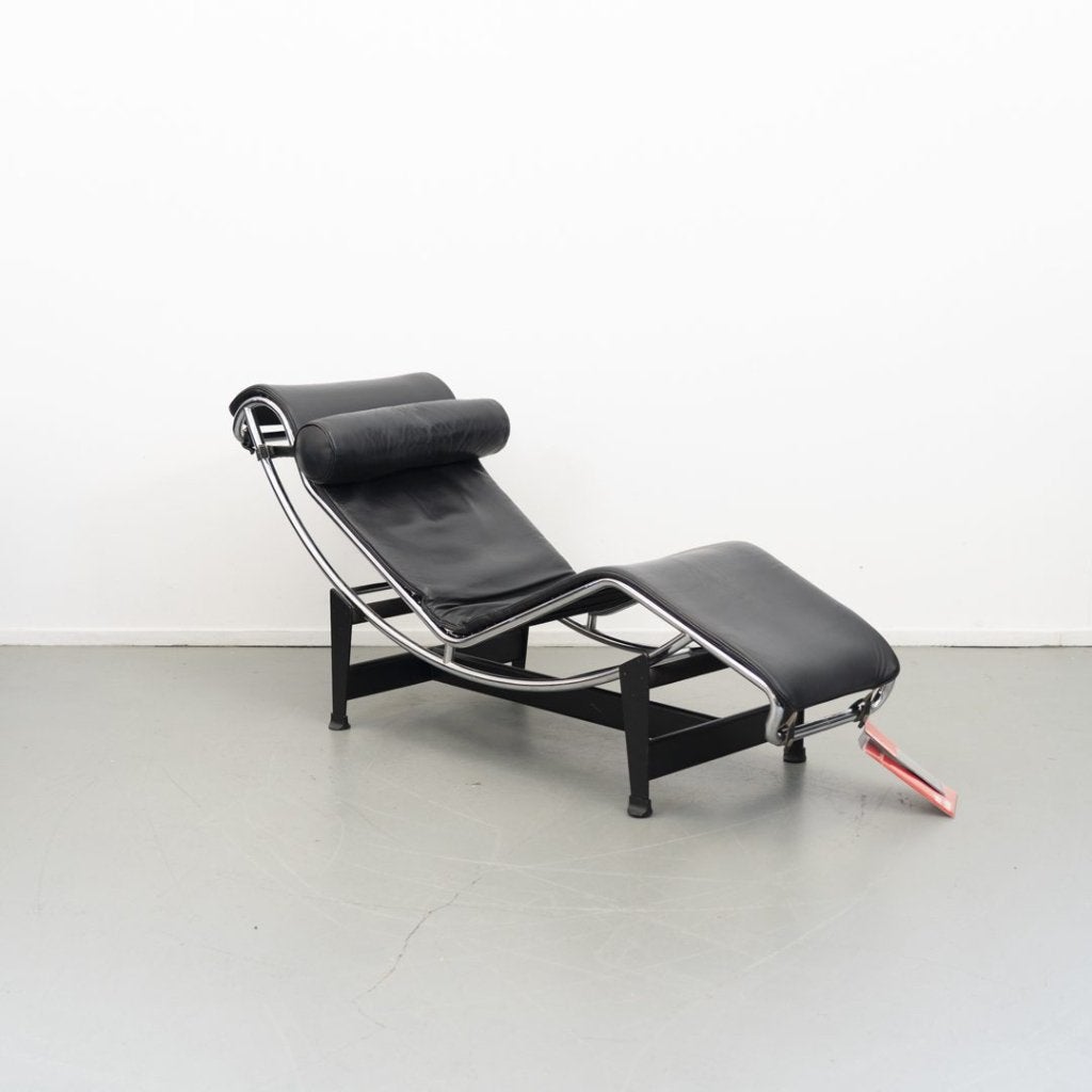 Cassina LC4 Chaise Longue Dek Zwart Leer (Alleen Het Dek)