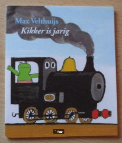 Mini boekje " Kikker is jarig " van Max Velthuijs, Boeken, Gelezen, Fictie algemeen, Max Velthuijs, Ophalen of Verzenden