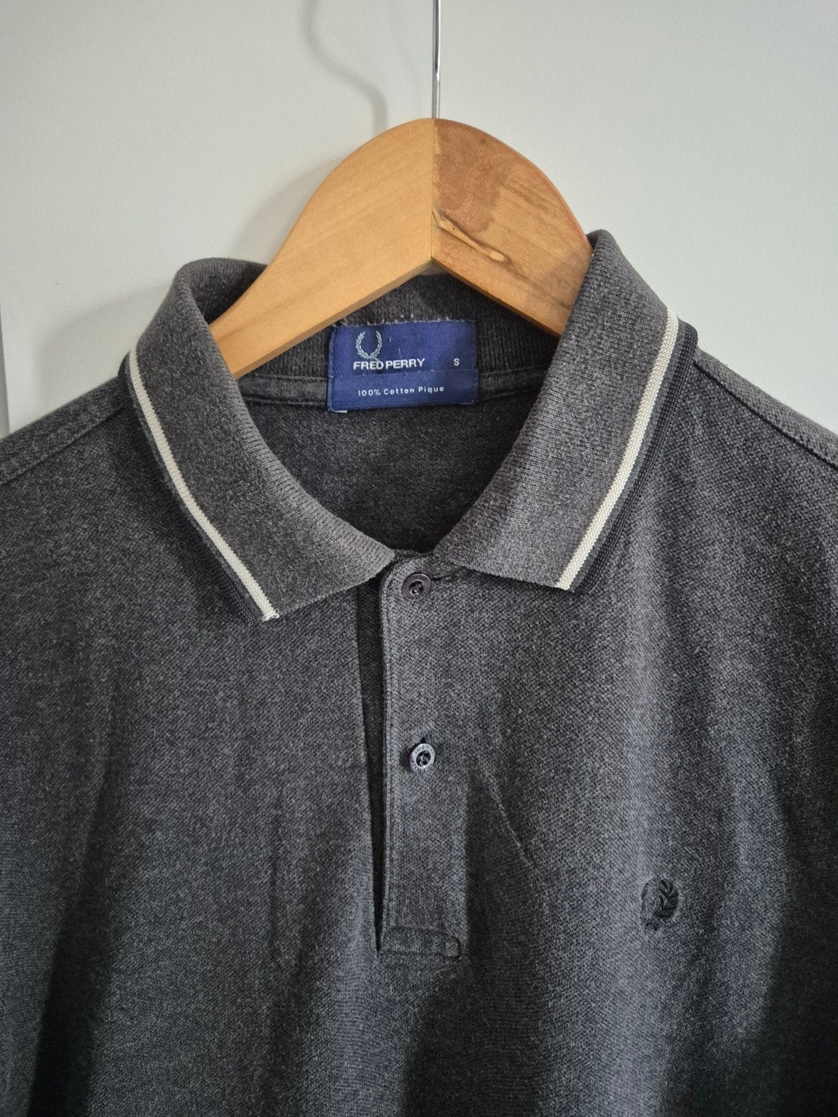 fred Perry S, Ophalen of Verzenden, Zo goed als nieuw, Fred Perry, Grijs