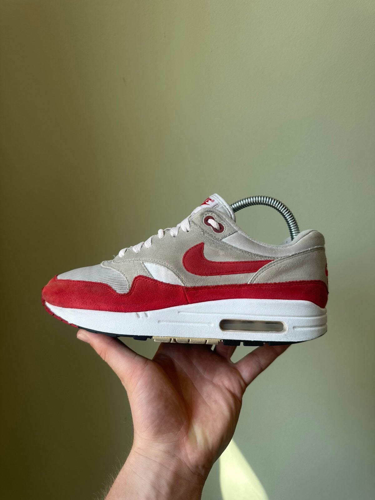 Nike Air Max 1 Anniversary OG red / 40,5, Overige kleuren, Ophalen of Verzenden, Sneakers of Gympen, Gedragen