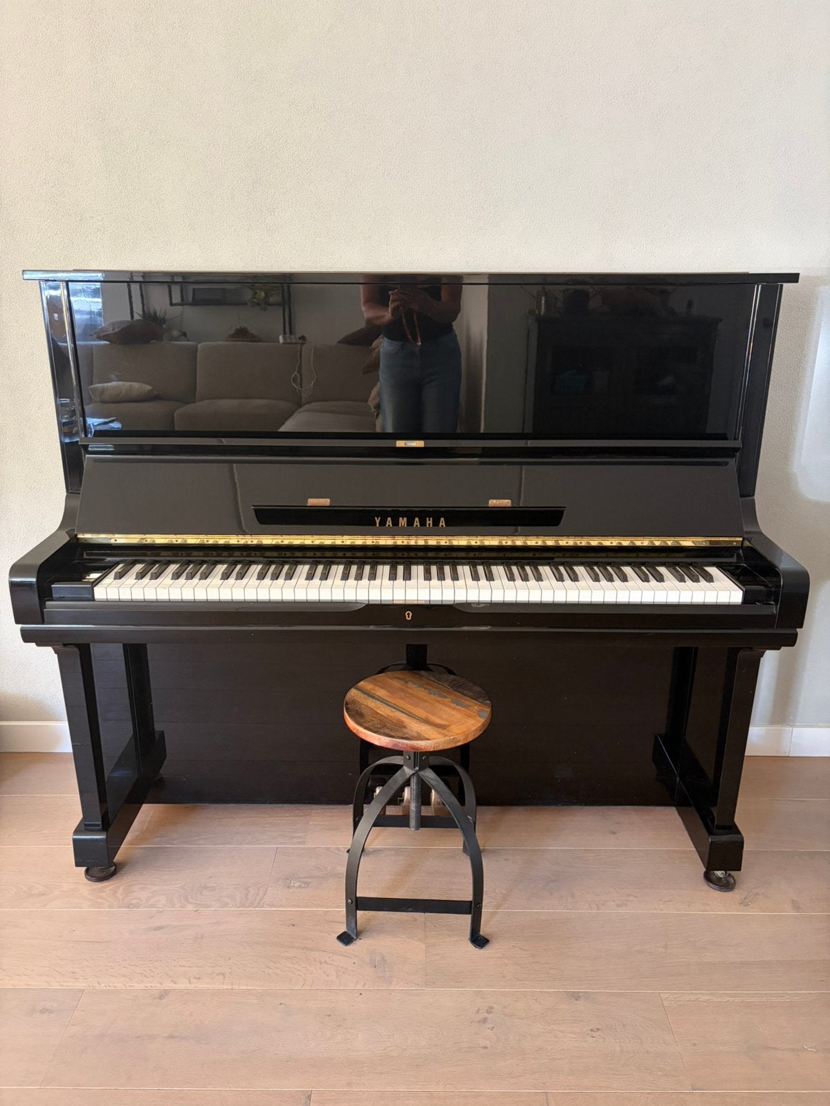 Piano Yamaha U3, Muziek en Instrumenten, Piano's, Ophalen, Gebruikt, Zwart, Piano