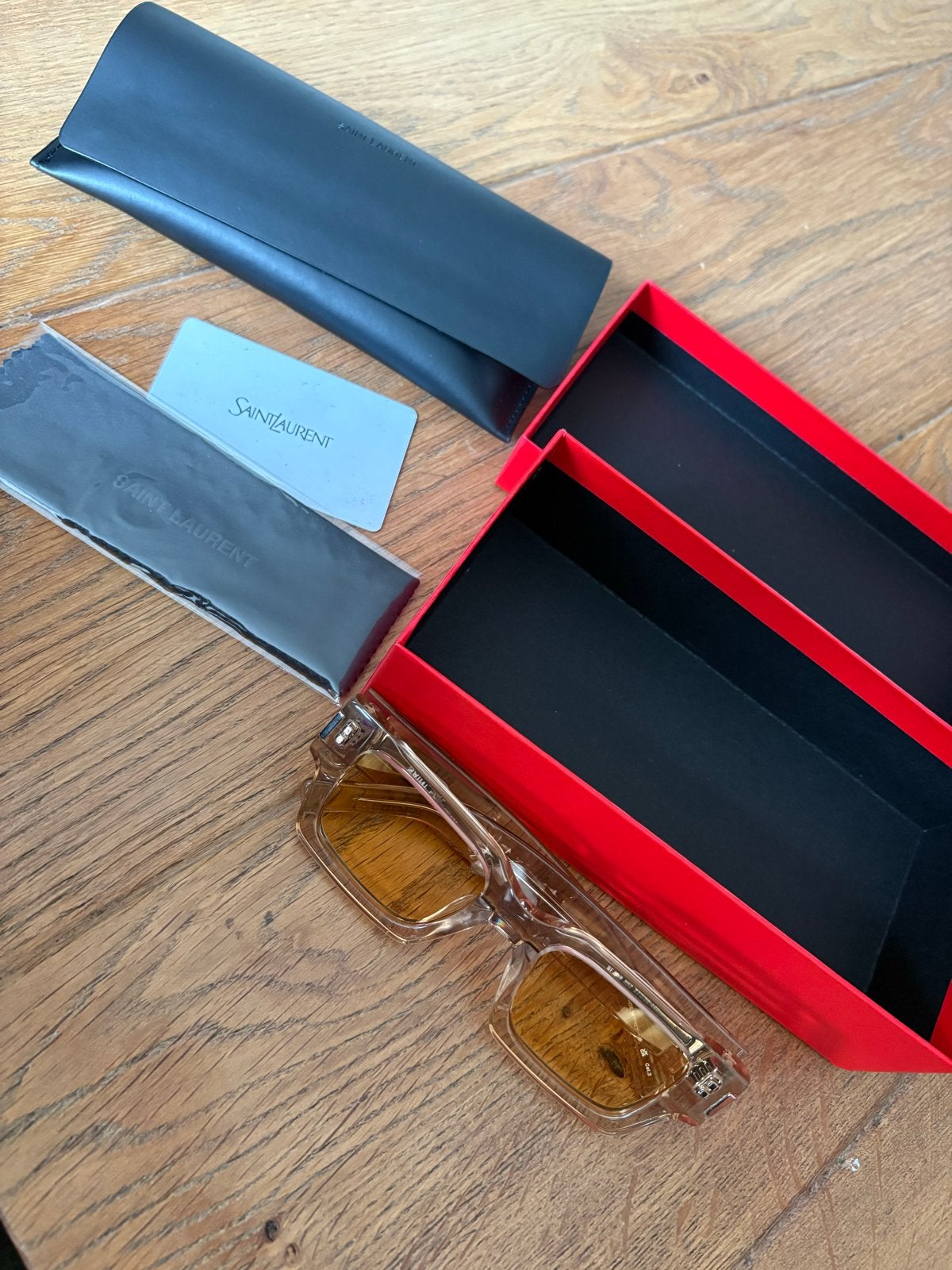 Saint Laurent Bril SL 572 004, Overige merken, Bruin, Ophalen of Verzenden, Zo goed als nieuw