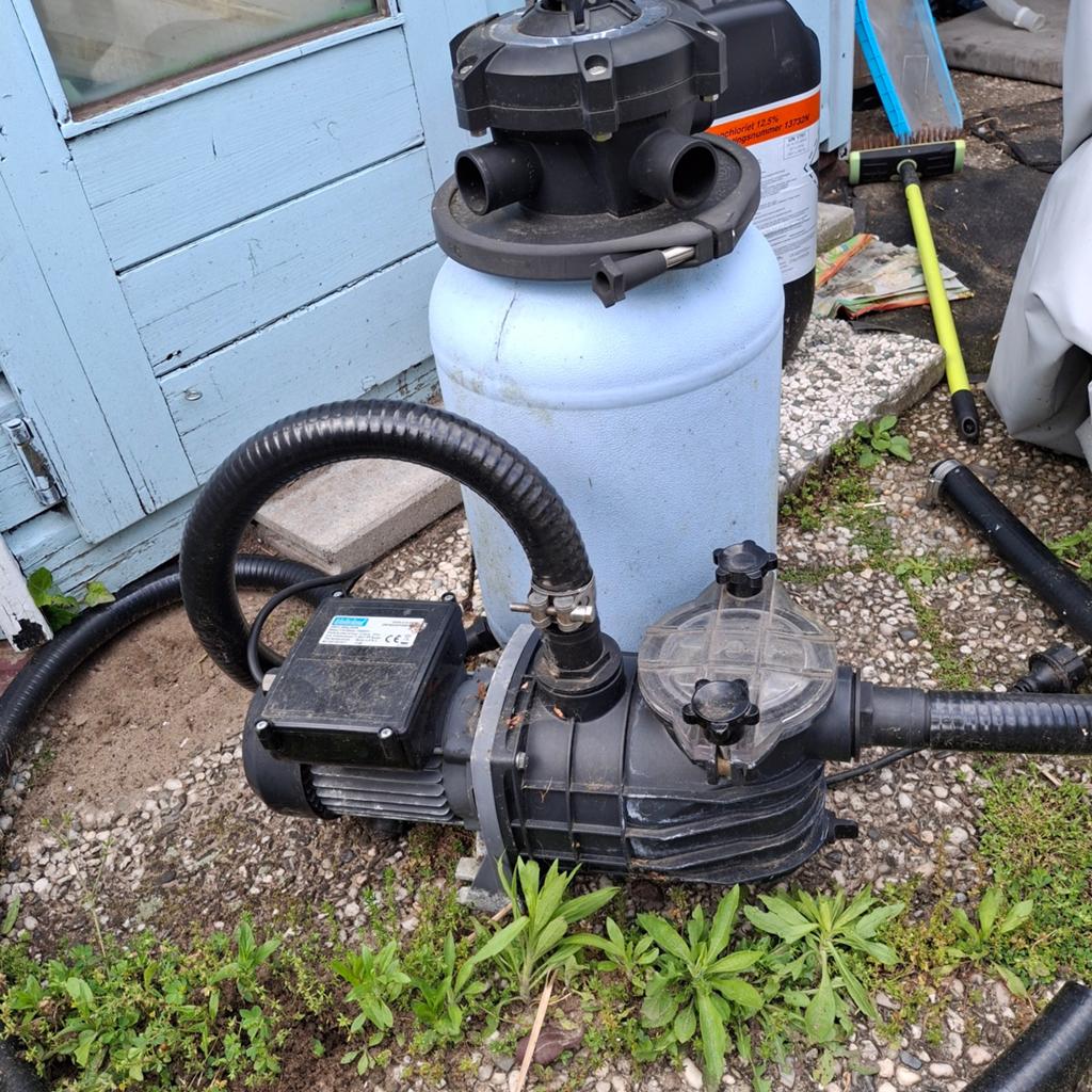 Waterland Zwembadpomp met filter - 550W, Tuin en Terras, Zwembad-toebehoren, Ophalen of Verzenden, Gebruikt, Zwembadpomp