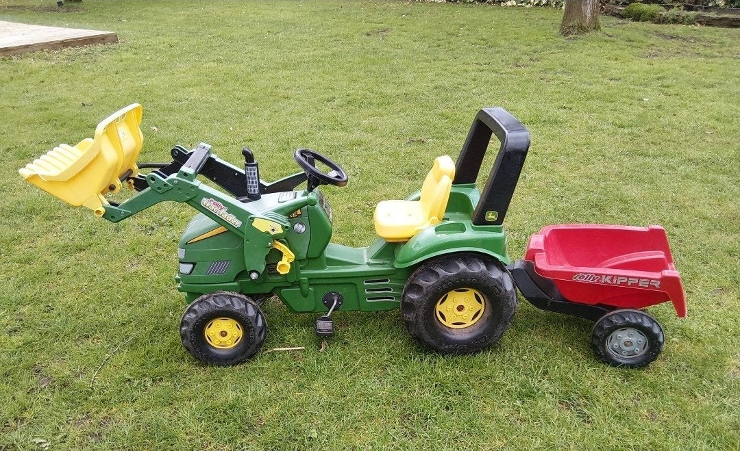 John Deere en Deutz-fahh traptractor, Ophalen, Gebruikt, Trapvoertuig