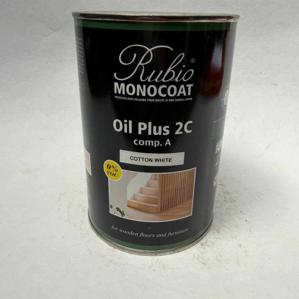 Rubio Monocoat Oil Hout Olie Lak Cotton White 1L