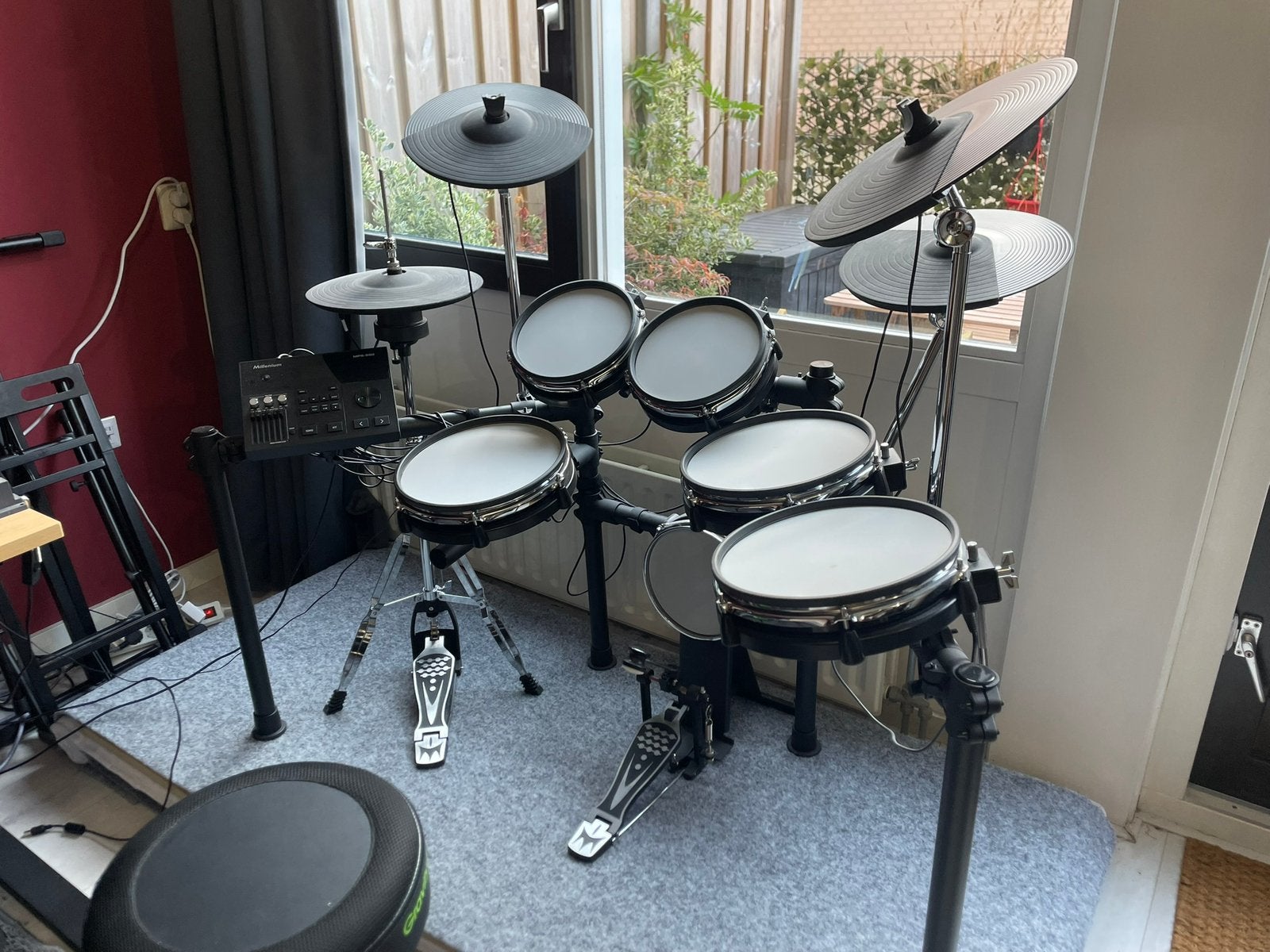 Millenium MPS-850 E-Drum Set + Goede Kruk, Ophalen, Zo goed als nieuw, Overige merken, Elektronisch