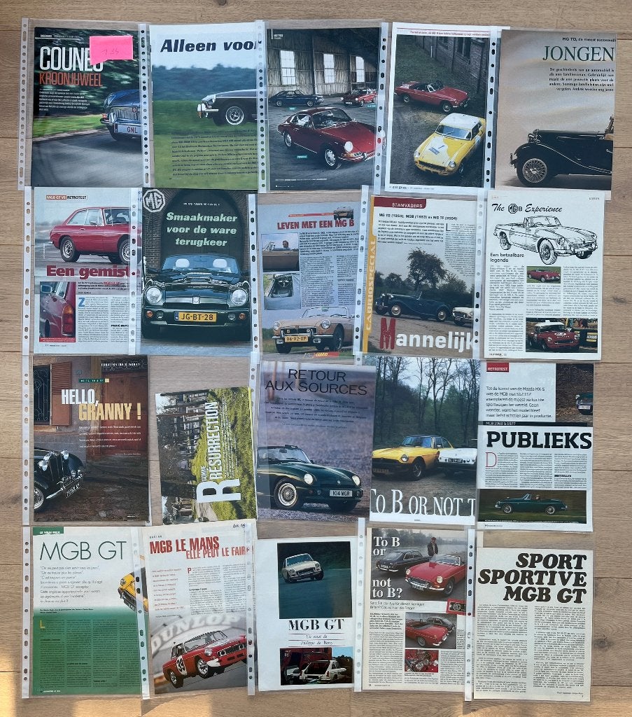 MGB - MG RV8 - ARTIKELS, Verzenden, Overige merken