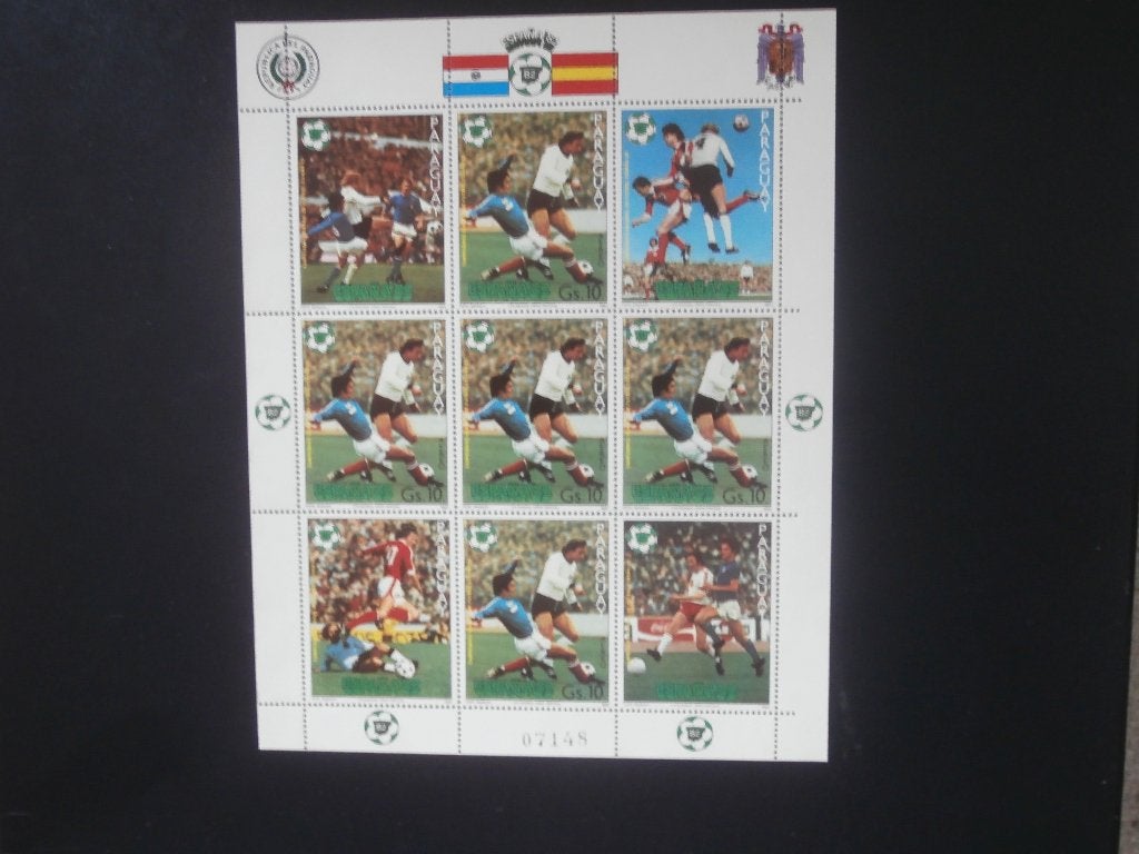 PARAGUAY 1981; BLOK WK82 VOETBALLEN, Postzegels en Munten, Postzegels | Thematische zegels, Verzenden, Postfris, Sport