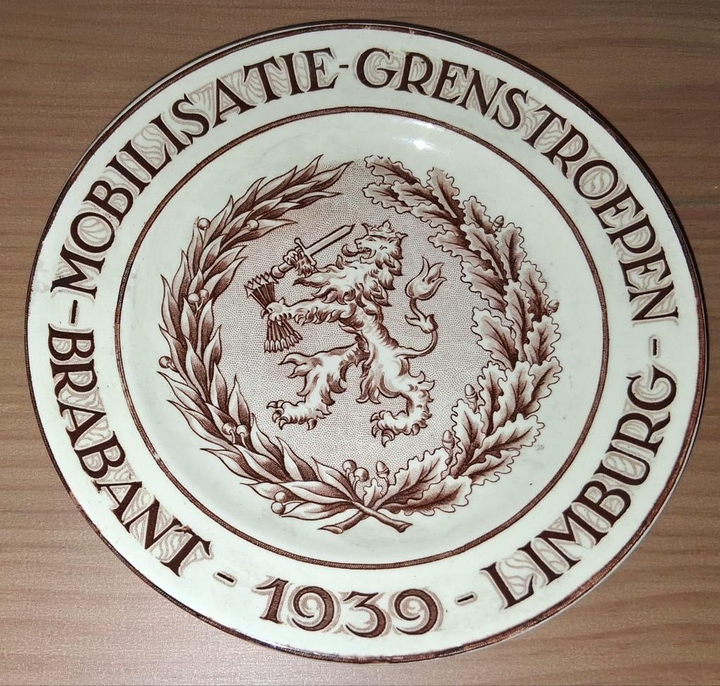 Bord Mobilisatie Grenstroepen Brabant Limburg 1939, Ophalen of Verzenden