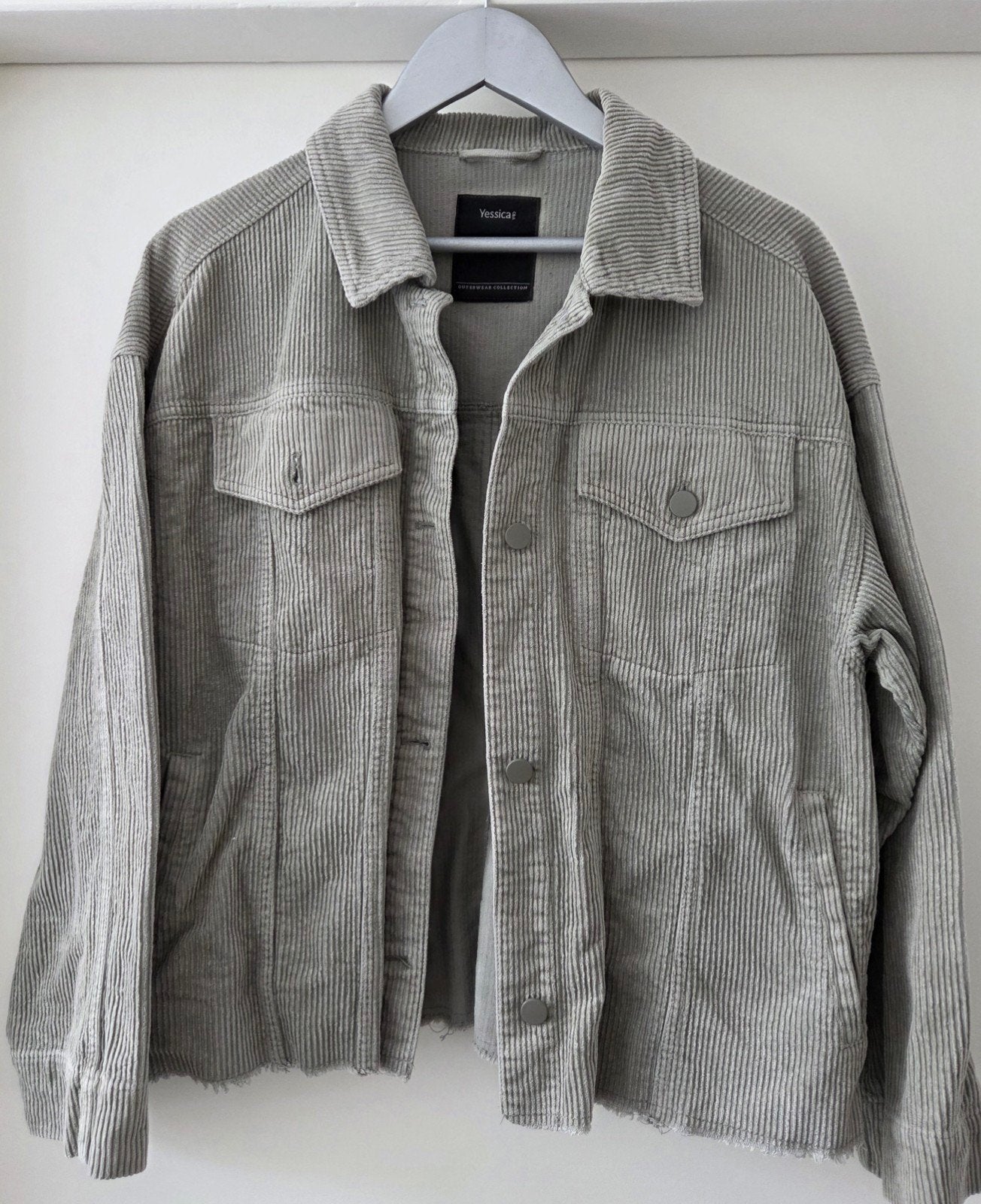 Groen Ribjasje van  C & A, Kleding | Dames, Jassen | Zomer, Ophalen of Verzenden, Zo goed als nieuw, Maat 38/40 (M), Groen