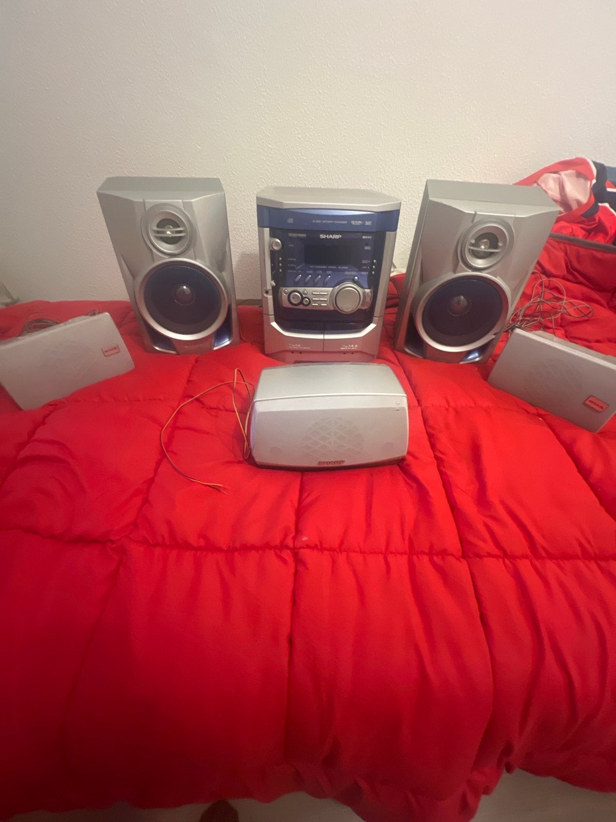 Complete Sharp Mini Component System CD-DP800 met speakers, Audio, Tv en Foto, Stereo-sets, Ophalen, Gebruikt, Cassettedeck, Microset