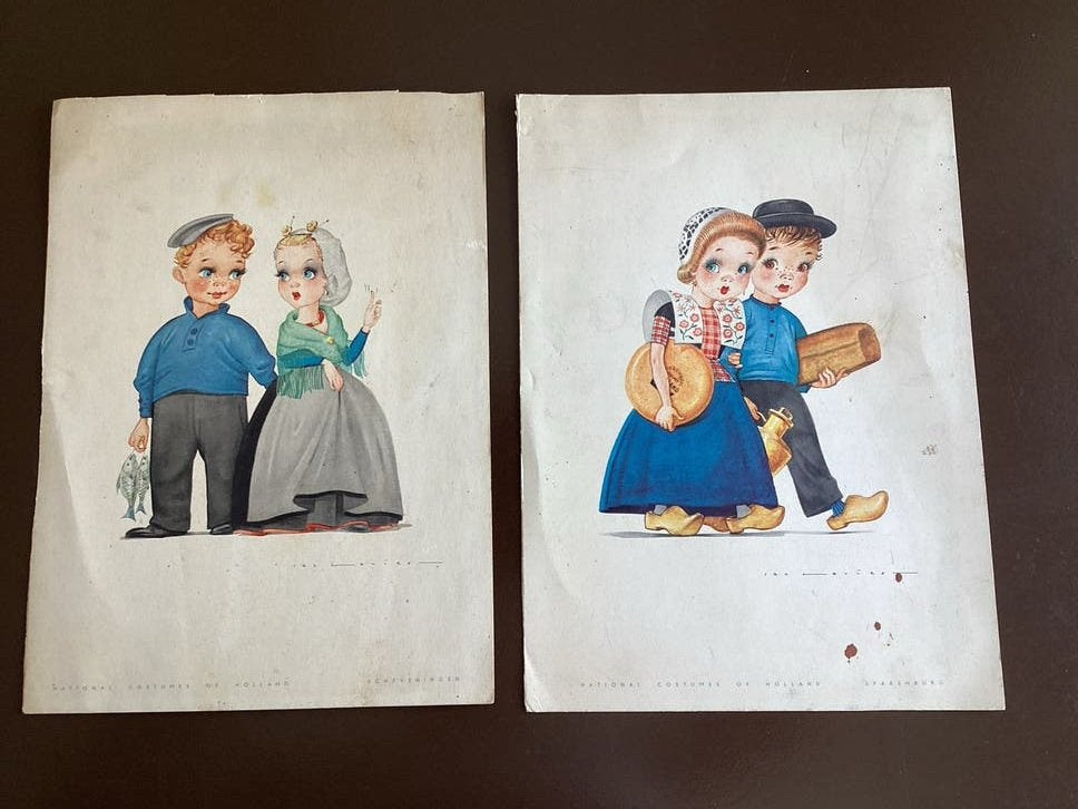 Twee originele menu kaarten Holland Amerika Lijn 1963, Verzamelen, Ophalen of Verzenden, Gebruikt