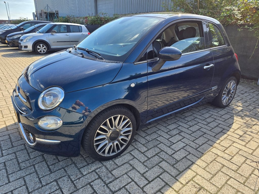 Fiat 500 Lounge Turbo 80pk 2016, airco, navi, apk, 1-2-2027, Voorwielaandrijving, Stof, 905 kg, Origineel Nederlands