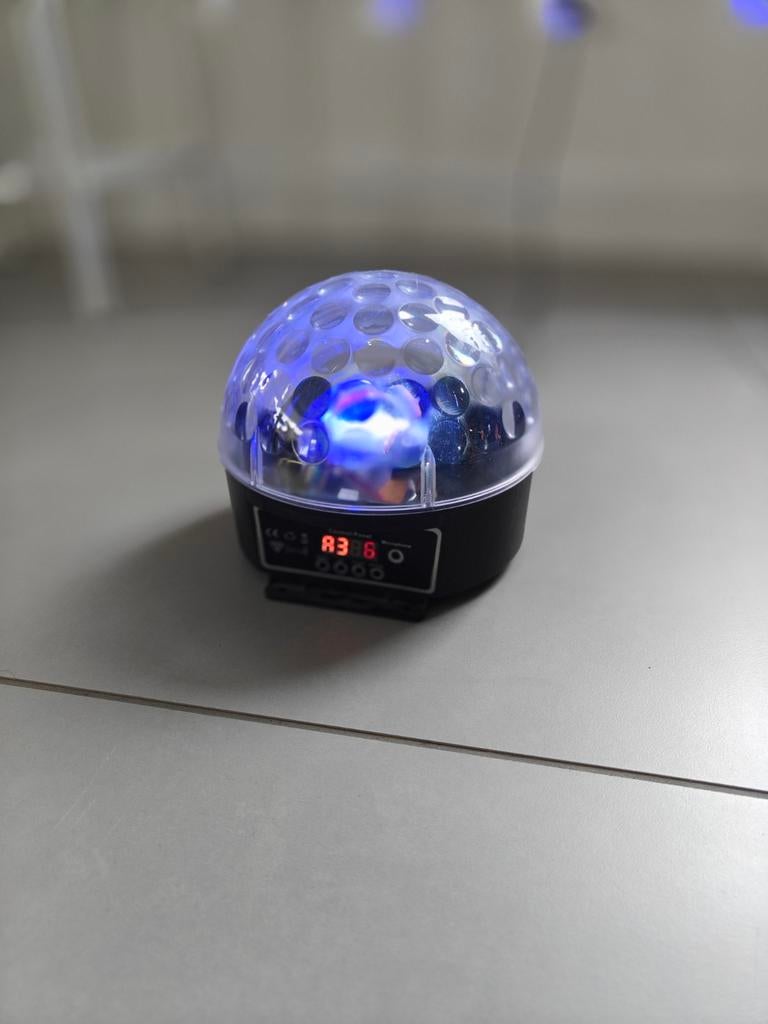 LED paddestoel discolamp, Ophalen of Verzenden, Gebruikt, Licht, Geluidgestuurd