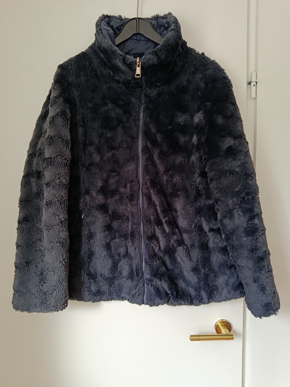 Najaarsjas van Teddy stof - Heerlijk zacht en warm, Kleding | Dames, Ophalen of Verzenden, Gedragen, Maat 46/48 (XL) of groter