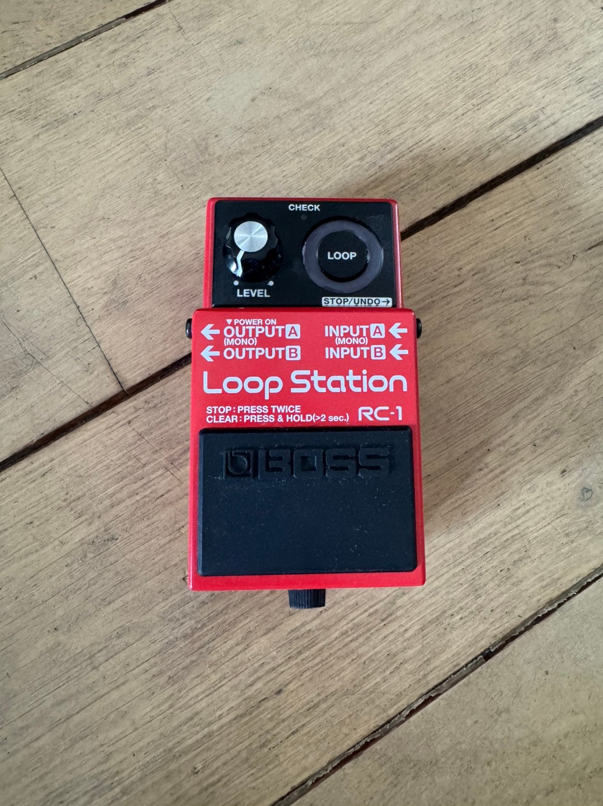 Boss RC-1 Loop Station met Boss adapter, Ophalen of Verzenden, Zo goed als nieuw