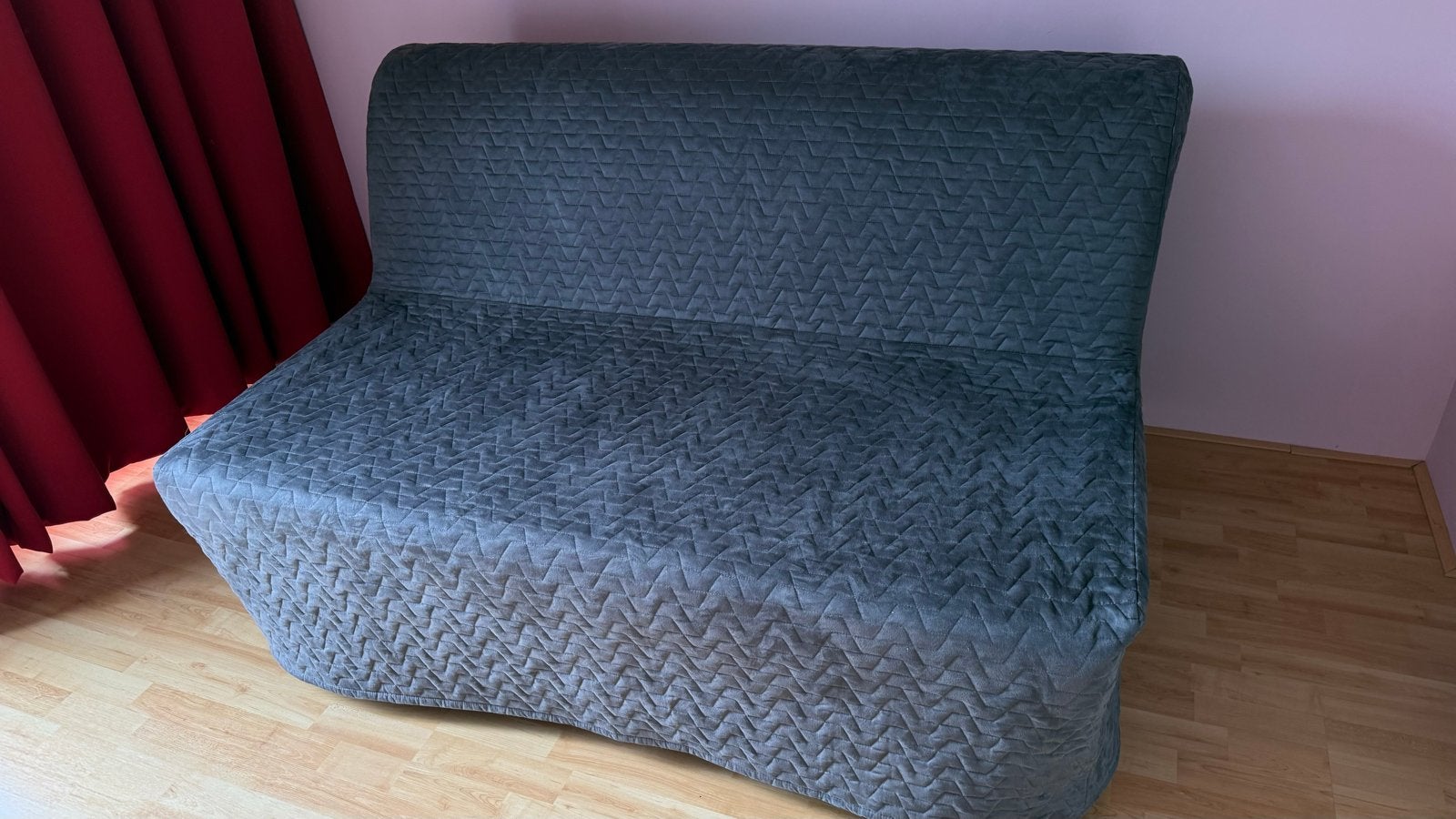 IKEA LYCKSELE LÖVÅS 2-zits slaapbank, Huis en Inrichting, Slaapkamer | Slaapbanken, Ophalen, Gebruikt, Beige, Tweepersoons