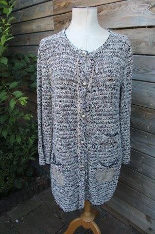 Vest roze/ zwart Marccain mt N5 (L-42) Vaste prijs OPRUIMING, Zwart, Maat 42/44 (L), Ophalen of Verzenden, Zo goed als nieuw
