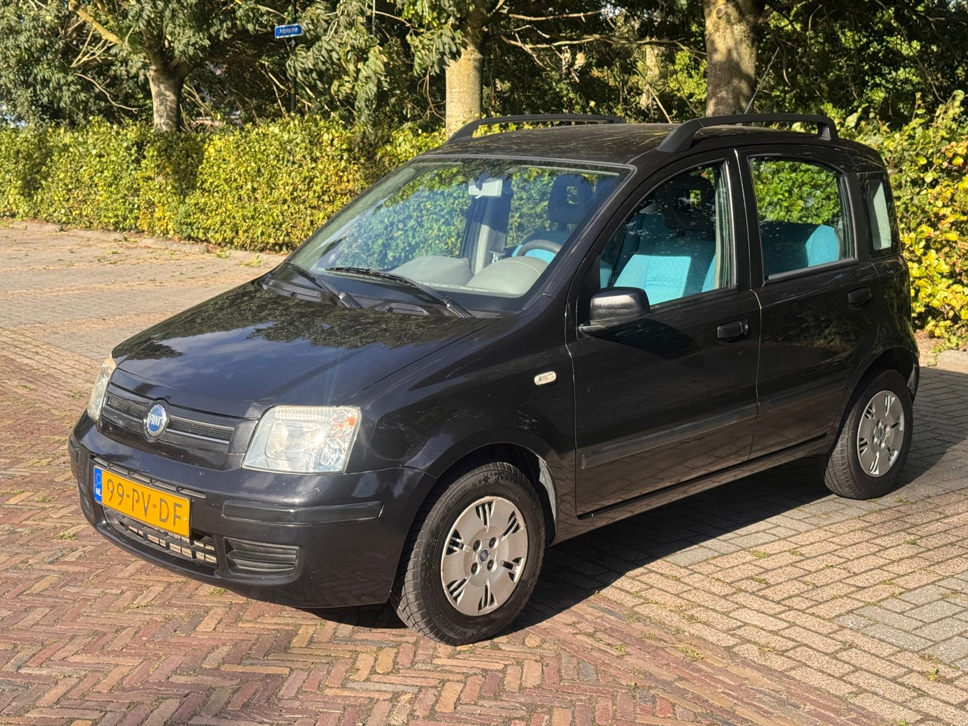 Fiat Panda 1.2 Class uit 2004, Auto's, Voorwielaandrijving, Stof, Zwart, Origineel Nederlands