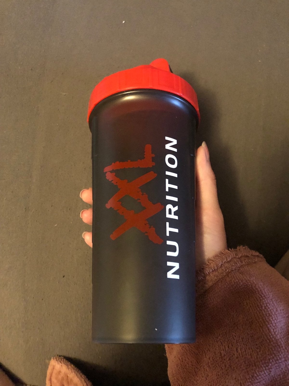XXL Nutrition Shake Beker - Zwart/Rood Shaker, Sport en Fitness, Fitnessmaterialen, Ophalen of Verzenden, Nieuw, Overige typen