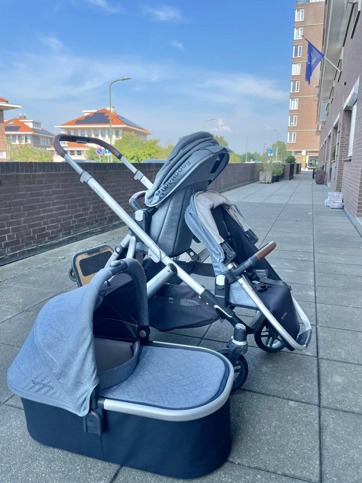 UPPAbaby Vista Complete Set, Gebruikt, Verstelbare duwstang, Combiwagen, Ophalen