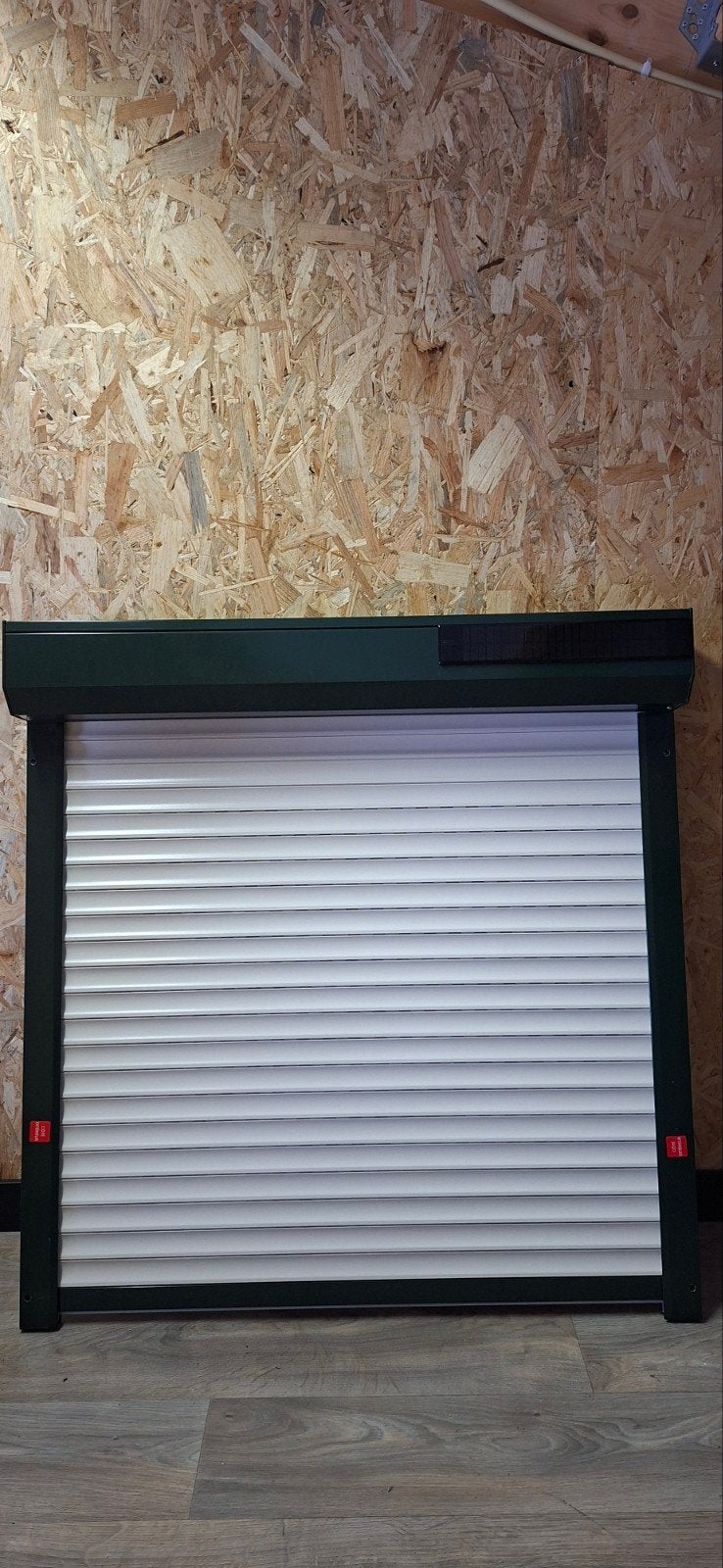 Solar rolluik - Groen 6009 102 cm breed x 105cm hoog, 100 tot 150 cm, Nieuw, Ophalen of Verzenden, Elektrische bediening