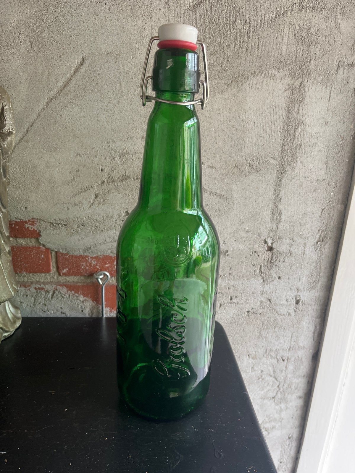Vintage Grolsch beugelfles - Groen glas, Antiek en Kunst, Ophalen of Verzenden