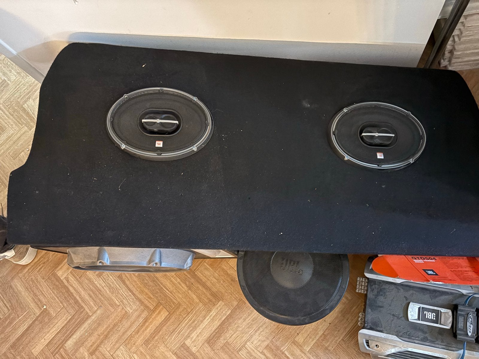 JBL Auto Set: Subwoofer, Versterkers, Speakers compleet, Ophalen, Gebruikt