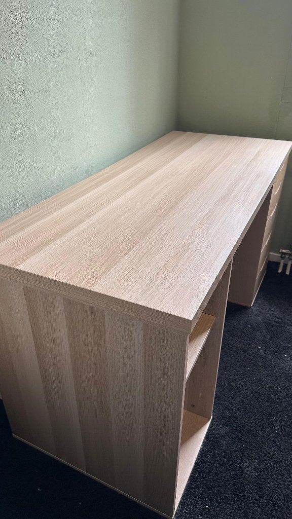 Ikea bureau met kastje en lades, Ophalen, Gebruikt, Spaanplaat of MDF, IKEA