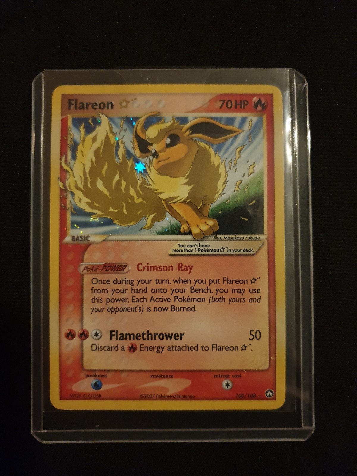 Flareon Gold Star 100/108 EX Power Keepers Pokémon Kaart, Hobby en Vrije tijd, Verzamelkaartspellen | Pokémon, Ophalen of Verzenden