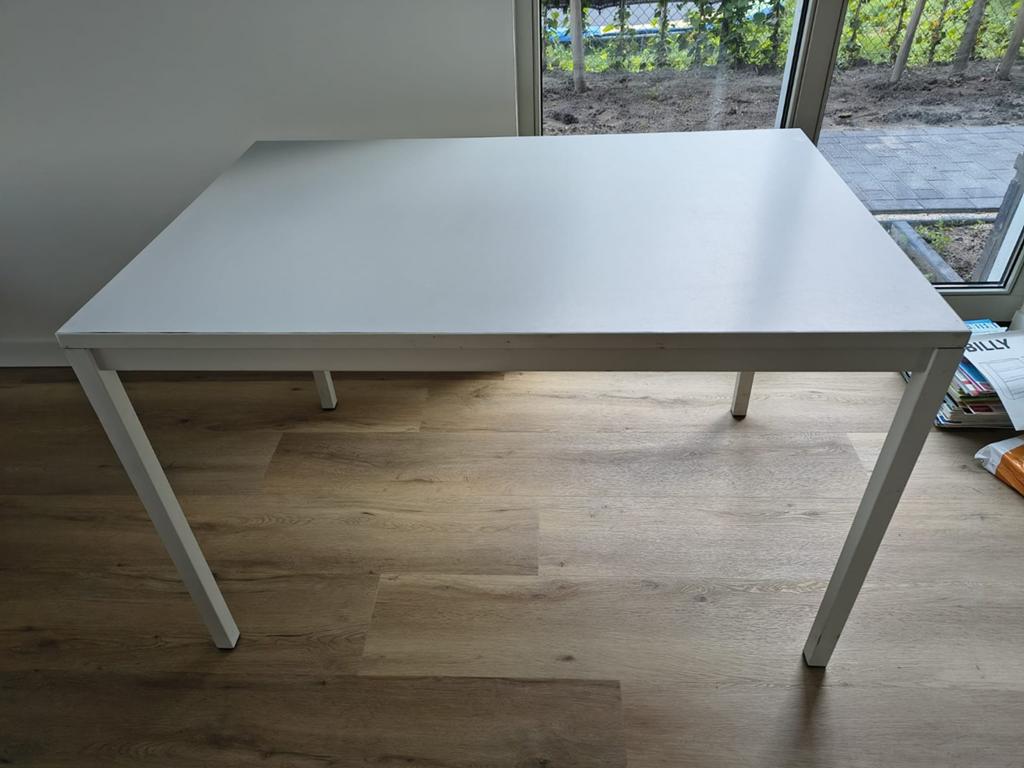 Tafel 120x80 poten kunnen eraf., Huis en Inrichting, Tafels | Eettafels, Ophalen, Rechthoekig, 50 tot 100 cm