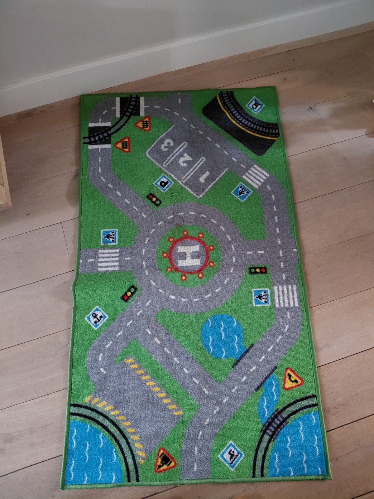 Speelkleed met wegen en gebouwen, Ophalen of Verzenden, Gebruikt