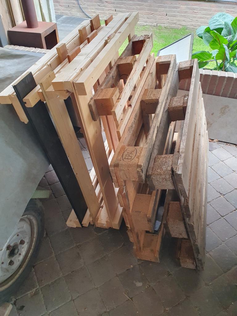 Pallets, Ophalen, Overige houtsoorten, Minder dan 200 cm, Pallet