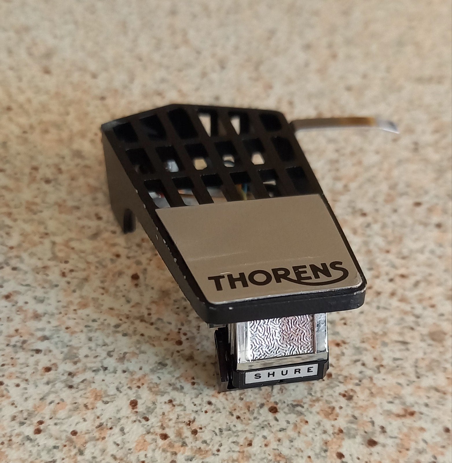 Shure V15 Type III element op Thorens TD60 headshell, Ophalen of Verzenden, Gebruikt, Platenspeler-onderdeel, Overige merken