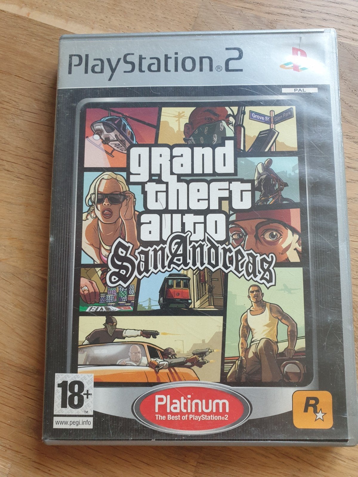 Grand Theft Auto San Andreas Platinum PS2, Avontuur en Actie, Vanaf 18 jaar, 1 speler, Ophalen of Verzenden