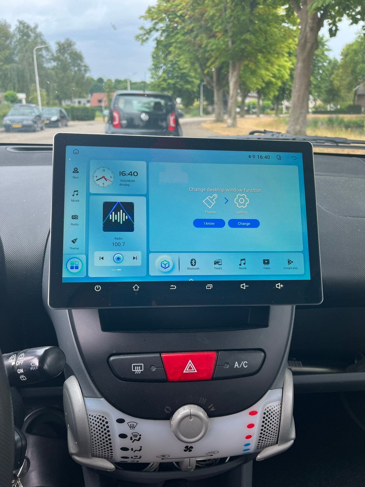 Carplay 11.5 inch voor toyota aygo ,citroen c1 ,peugeot 107, Auto diversen, Autoradio's, Ophalen of Verzenden, Zo goed als nieuw