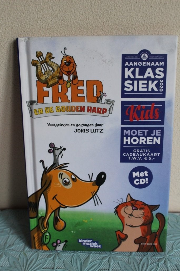 Fred en de gouden harp met cd!, Ophalen of Verzenden, Zo goed als nieuw, Joris Lutz, Fictie algemeen