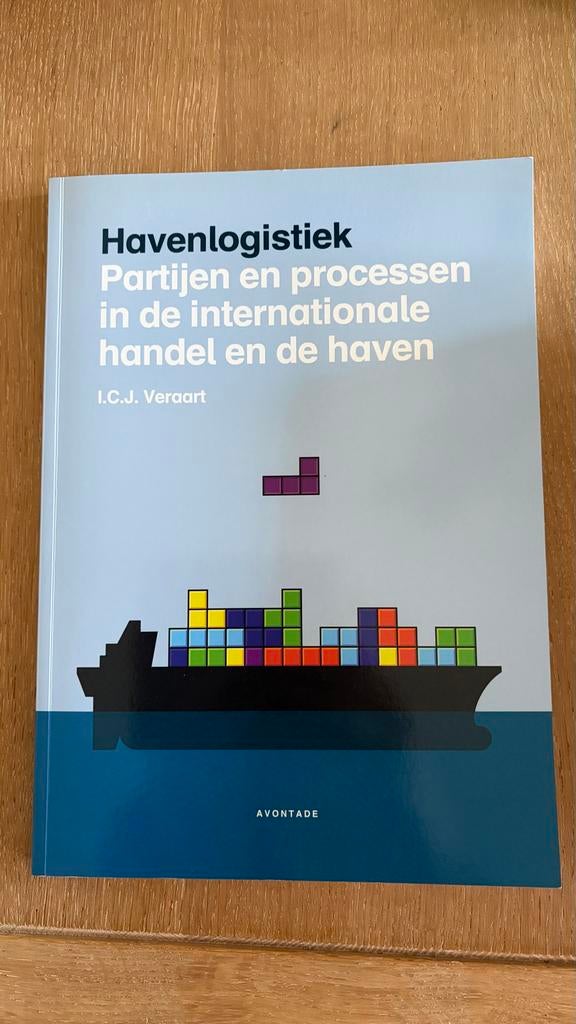 Boek Havenlogistiek - I.C.J. Veraart, Boeken, Ophalen of Verzenden, Zo goed als nieuw, Overige onderwerpen