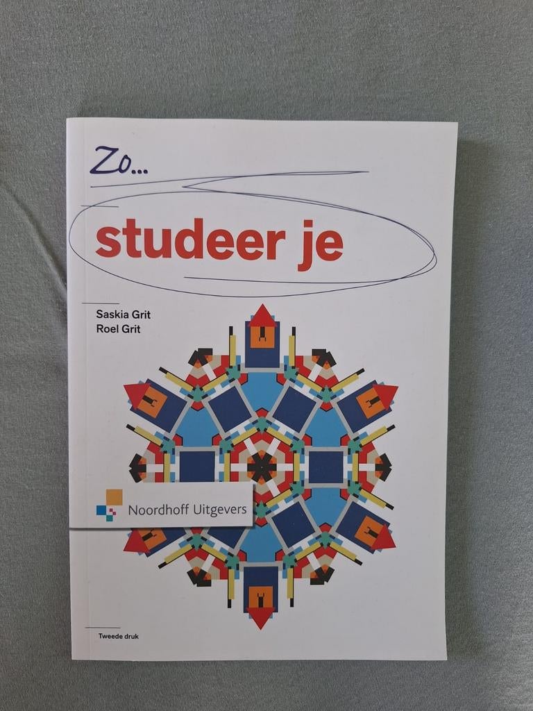 Studieboek Zo studeer je - Saskia Grit, Ophalen of Verzenden