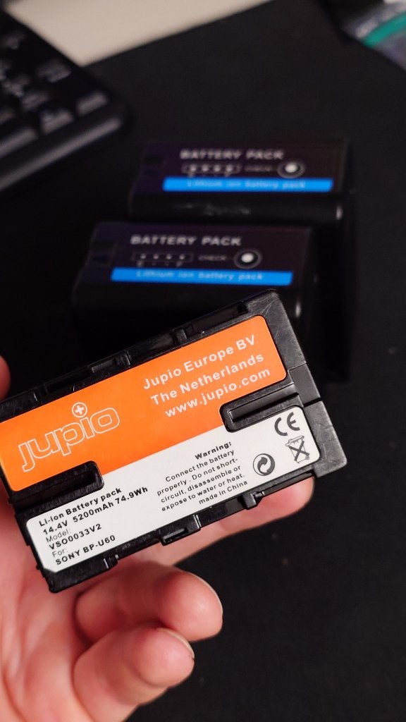 Jupio BP-U60 (Sony) 5200 mAh 3x, Gebruikt, Jupio, Sony, Accu